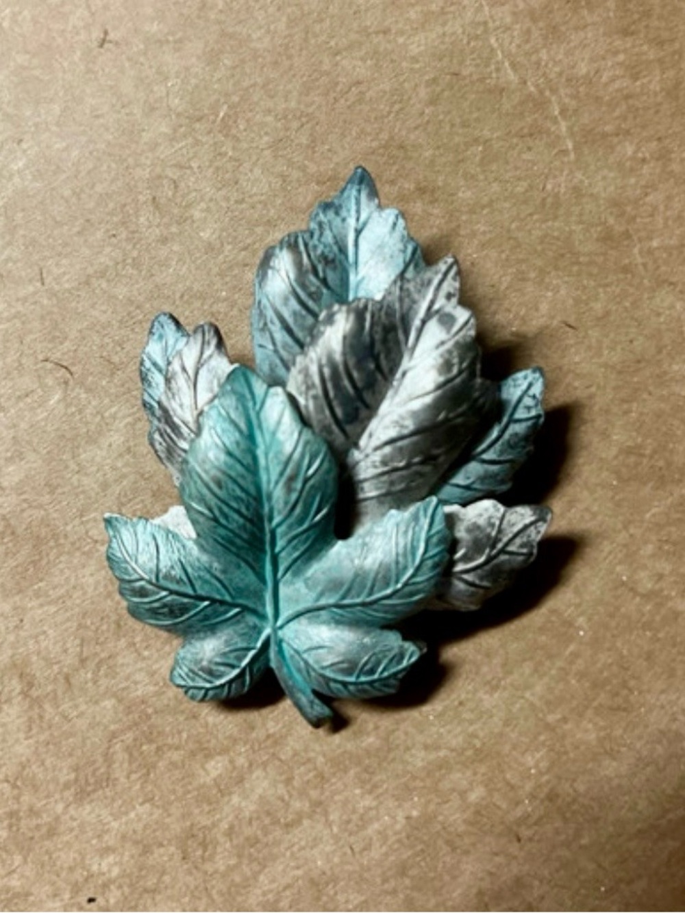 Vintage Tritone 3 leaf pin/broach straight pin